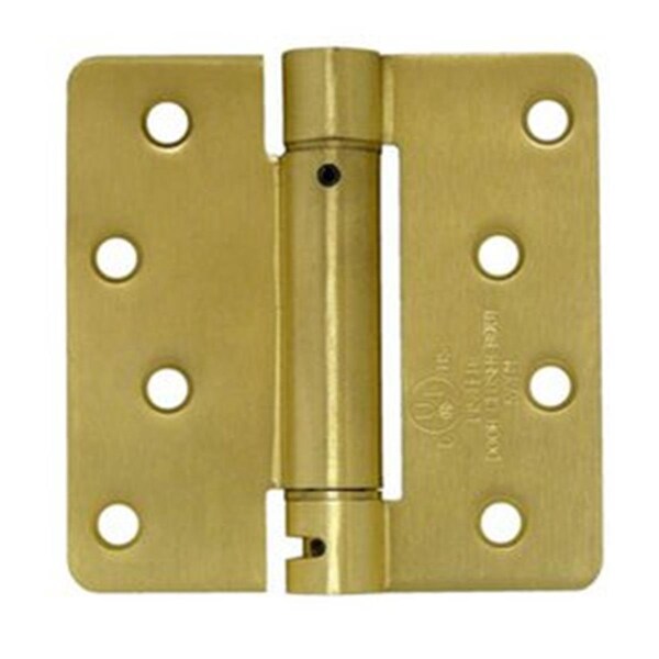 Patioplus 4 x 4 x 0.25 in. Steel Spring Hinge, Antique Nickel - PA962028