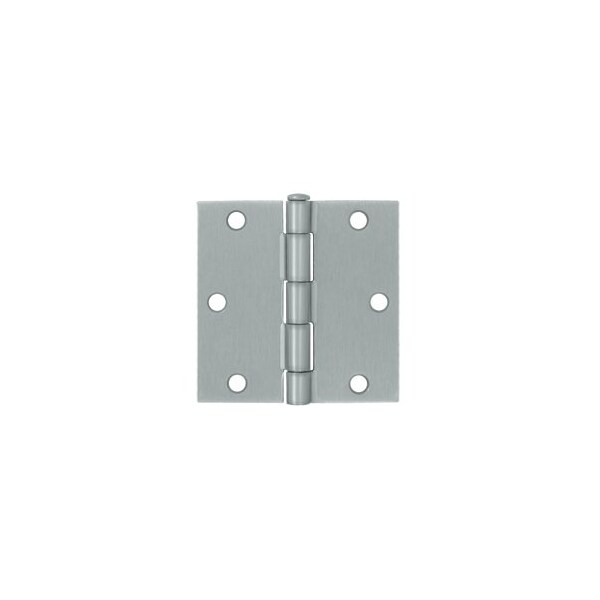 Deltana S35U26D-R Square Hinges Brushed Chrome, 10PK - S35U26D-R-XCP10