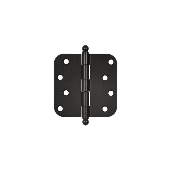 Deltana S44R510B-BT Ball Tip 5/8 Radius Hinge Oil-Rubbed Bronze, 10PK - S44R510B-BT-XCP10