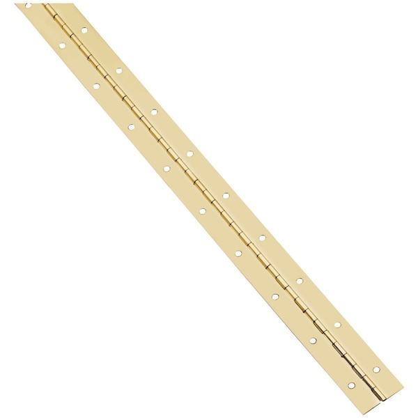 National Steel 1-1/16 In. x 30 In. Bright Brass Continuous Hinge - N148205