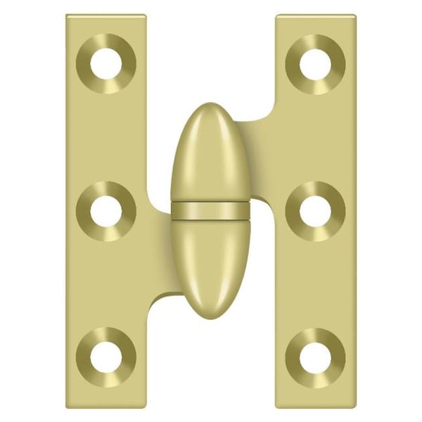Deltana Bright Brass Door and Butt Hinge - OK2015U3-L