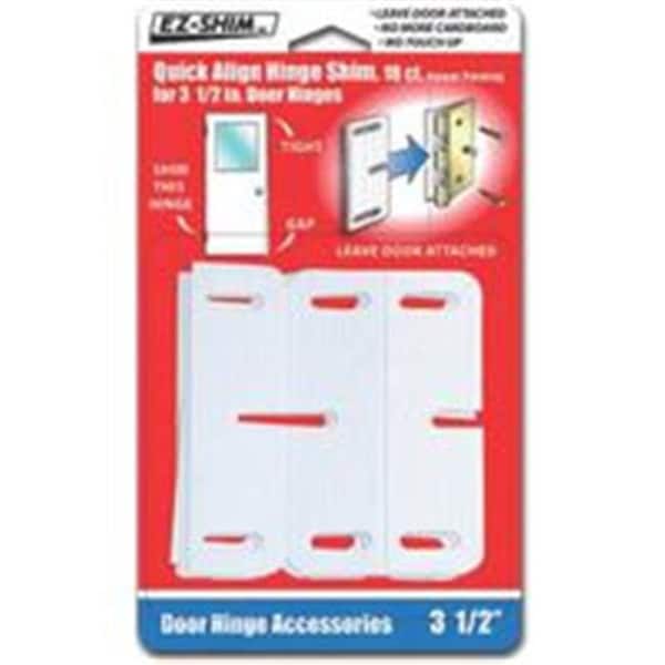 Ez Shim Incorporated Ez Shim Incorporated Shims 3-1/2In Hinge White HS350BP - 9474370