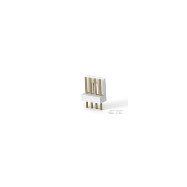 Te Connectivity Board Connector, 4 Contact(S), 1 Row(S), Male, Straight, Solder Terminal, Natural Insulator, Plug - 173081-4