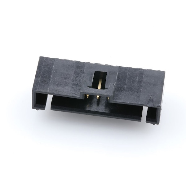 Molex Board Connector, 11 Contact(S), 1 Row(S), Male, Right Angle, 0.1 Inch Pitch, Solder Terminal, Black - 705530045
