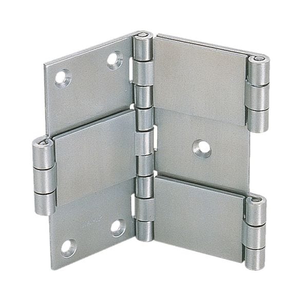 Lamp Door and Butt Hinge, 304 Stainless Steel, Weld-On Mounting, 3 11/16 in Leaf W x 3 1/8 in Leaf H - HG-BH80
