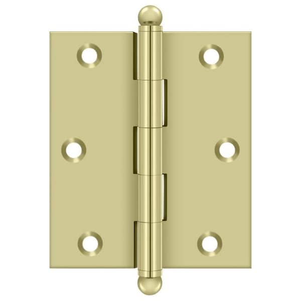 Deltana Bright Brass Door and Butt Hinge - CH3025U3-UNL