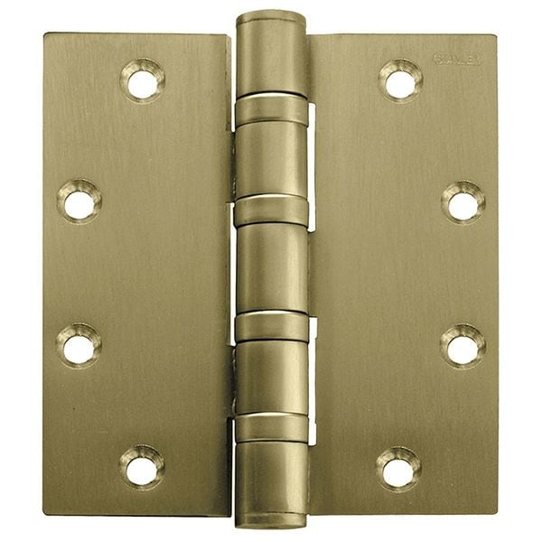 Best Door and Butt Hinge, Steel, Full Mortise Mounting, 2 in Leaf W x 4 1/2 in Leaf H, Bright Brass - FBB168 4 5X4 5 HW DOOR HINGE   3  STL