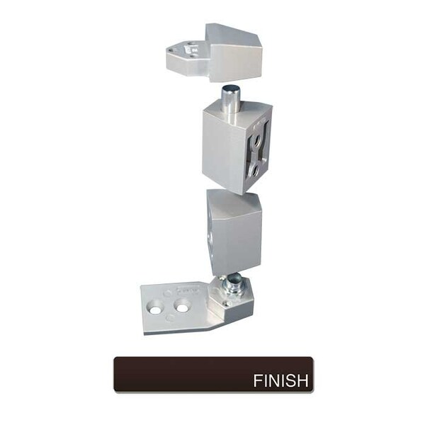 International Door Closers 3/4 Offset Pivot Set For Flush Doors, Non-Handed, DU Baked Storefront Bronze Paint - OP-2700-DU