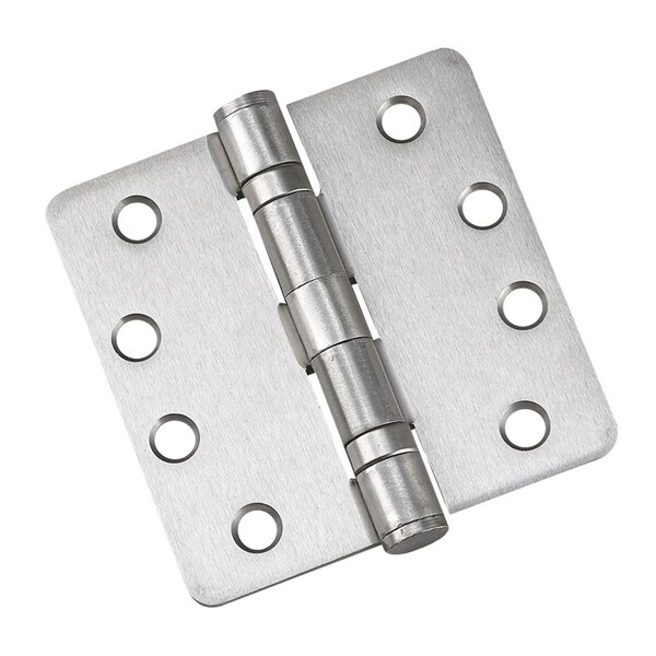 Richelieu 4inch 102 mm Full Mortise Ball Bearing Butt Hinge, Brushed Nickel - 42822NBB