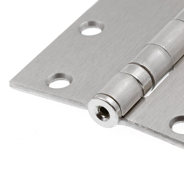 Prime-Line Door Hinge Commercial Smooth Pivot, 3-1/2 in. x 3-1/2 in. w/ Square Corners, Satin Nickel 3 Pack - U 1156253