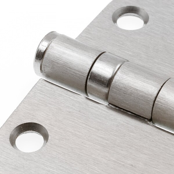 Prime-Line Door Hinge Commercial Smooth Pivot, 3-1/2 in. x 3-1/2 in. w/ Square Corners, Satin Nickel 3 Pack - U 1156253