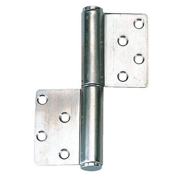 Lamp Lift-Off Hinge, 304 Stainless steel, Full Surface Mounting, 1 25/32 in Leaf W x 2 31/64 in Leaf H - S-6173-5