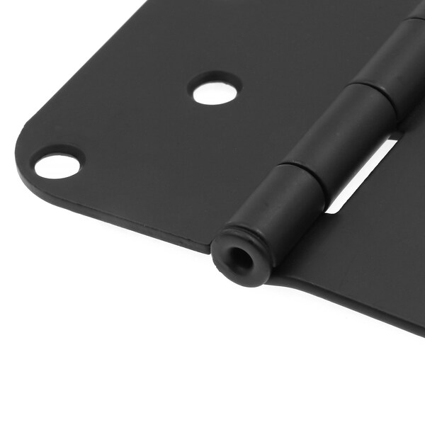 Prime-Line Door Hinge Residential Smooth Pivot, 4 in. with 5/8 in. Radius Corners, Matte Black 3 Pack - U 1150983