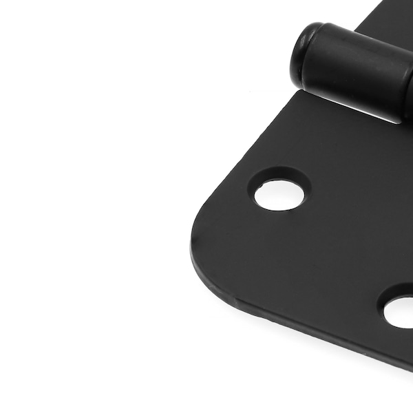 Prime-Line Door Hinge Residential Smooth Pivot, 4 in. with 5/8 in. Radius Corners, Matte Black 3 Pack - U 1150983