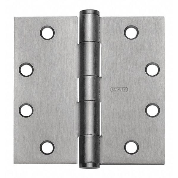 Best Door and Butt Hinge, Steel, Full Mortise Mounting, 2 in Leaf W x 3 1/2 in Leaf H, Satin Nickel - F17935X35FMSWDOORHINGE15STL