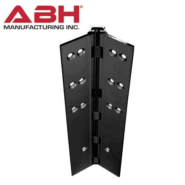 Abh Aluminum Continuous Geared Hinges, Full Mortise, NO inset, Black, 95" FOR lead lined Doors - ABH-A110LL-B-095