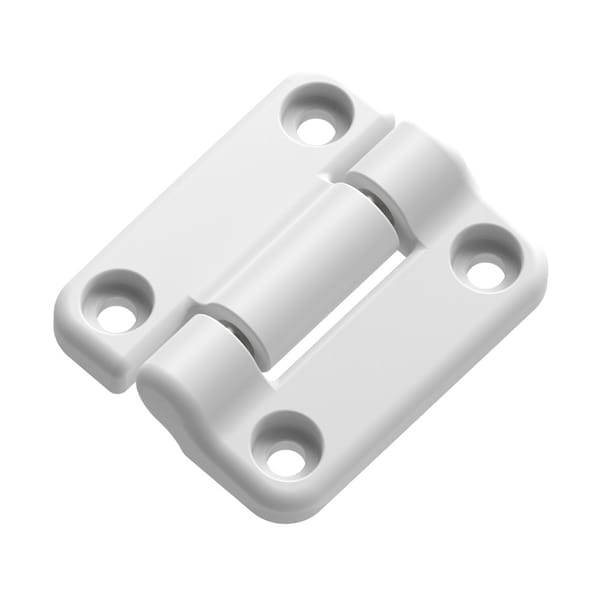Southco Constant Torque Hinge, Asymmetric, 1.190 nm, 1.690 nm, Large Size, Nylon, Natural, White - E6-50-515R-10