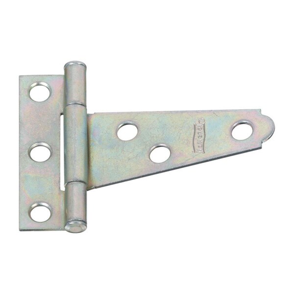 National Mfg Sales Steel Light T-Hinge, Zinc-Plated, 2PK - 5702568