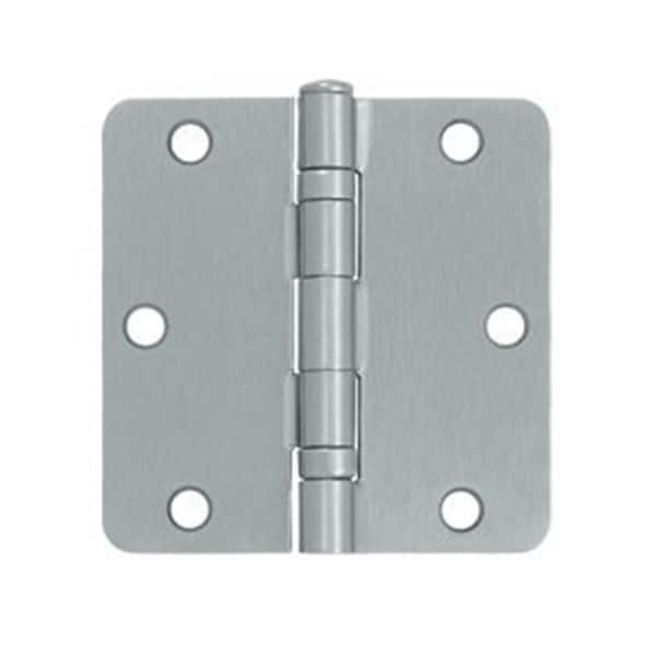 Patioplus 3.5 x 3.5 x 0.25 in. Radius Hinge Steel - Brushed Chrome-US26 - PA590549