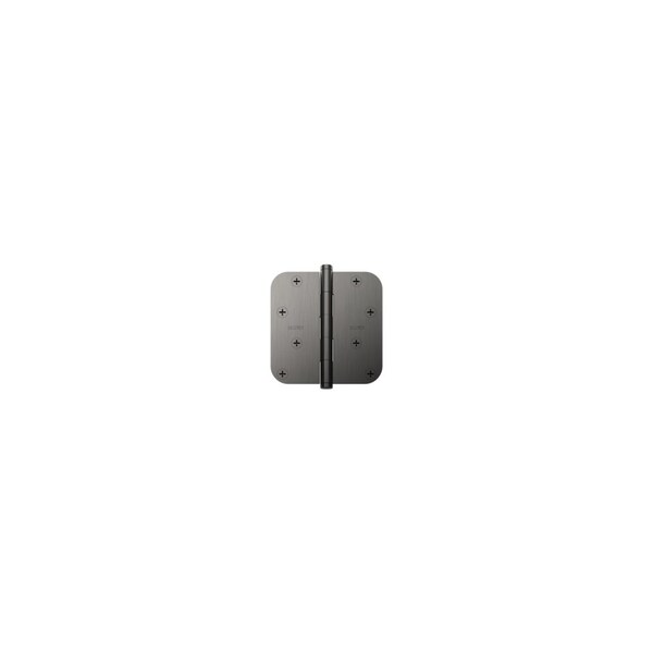 Baldwin Estate Baldwin 4in X 4in - 5/8in Radius Mortise Hinge Graphite Nickel Finish - 1140076I