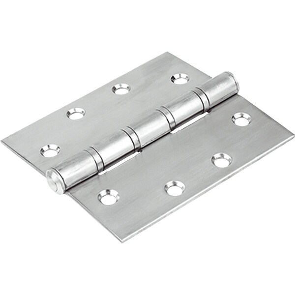 Kipp Hinge Screw On Form:B 100X114, Stainless Steel Matt Polished, Comp:Stainless Steel, A1=24, A2=24,  - K1349.07502424