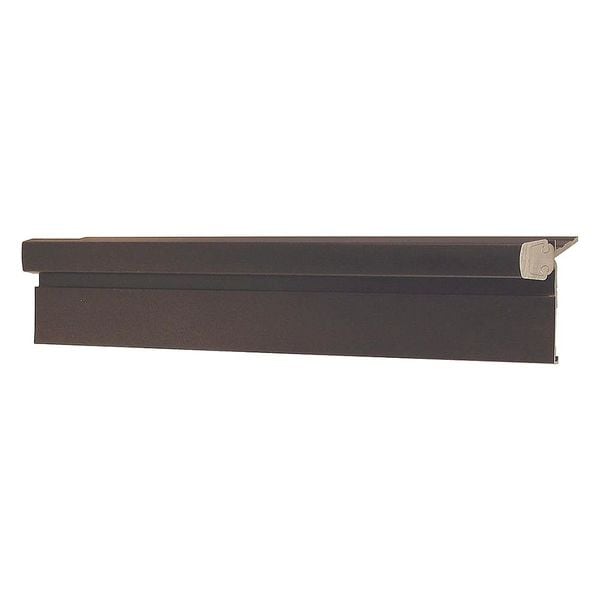 Pemko Piano Hinge, Aluminum, Half Surface Mounting, 2 in Leaf W x 95 in Leaf H, Dark Bronze Anodized - DHS95HD1-HT-LH