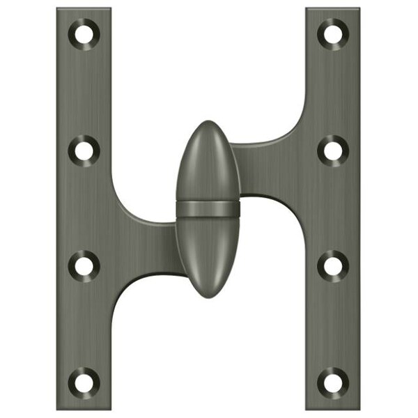 Deltana Antique Nickel Door and Butt Hinge - OK6045B15A-L