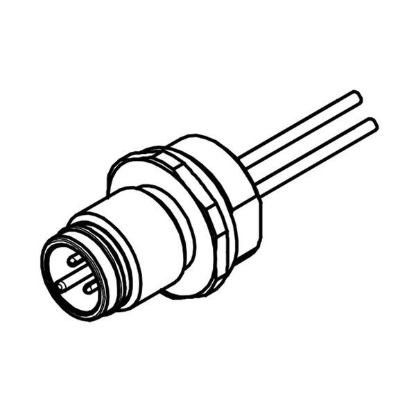 Molex M12-RECEPT-4P-MALE-FR-PG9-0.3M - 1200845103