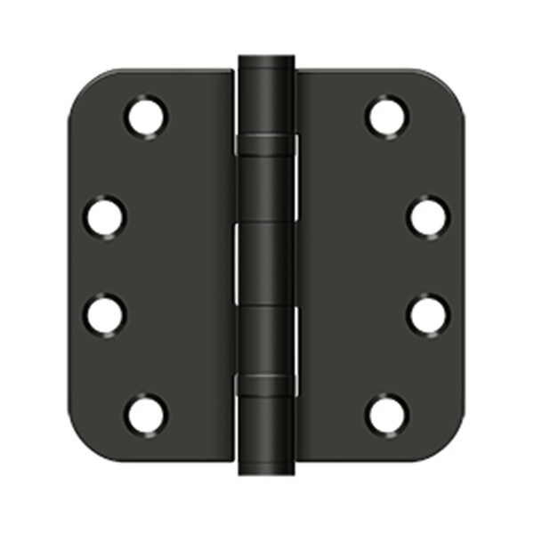Dendesigns 4 x 4 x 0.625 in. Radius Heavy Duty Hinge, Oil-Rubbed Bronze - DE3232818