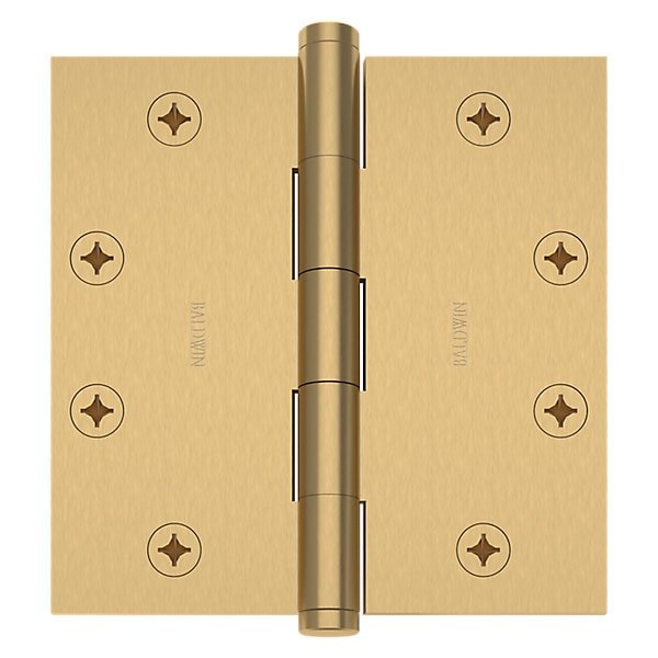 Baldwin Door and Butt Hinge, Brass, Mortise Mounting, Vintage Brass - 1045.033.INRP