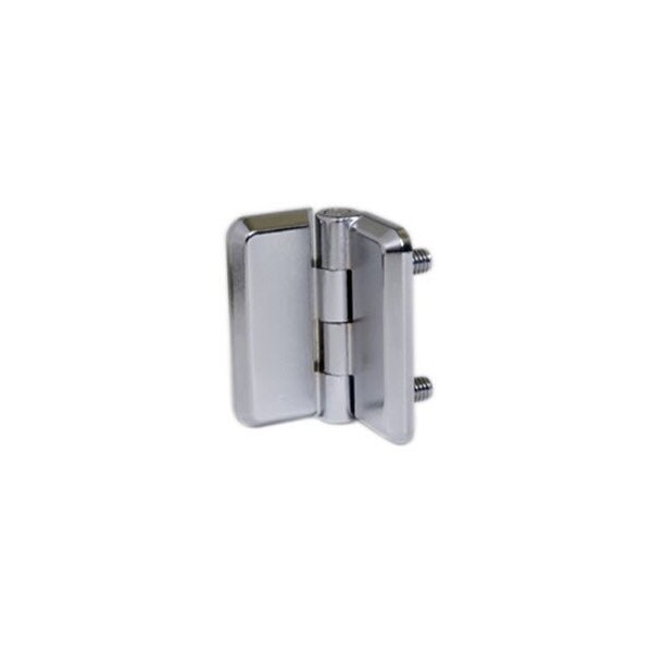 Southco Surface Mount Hinge, 40mm 1.57 in size, with Mounting Studs, Zinc Alloy, Chrome Plated - EH-5A-4G4-38