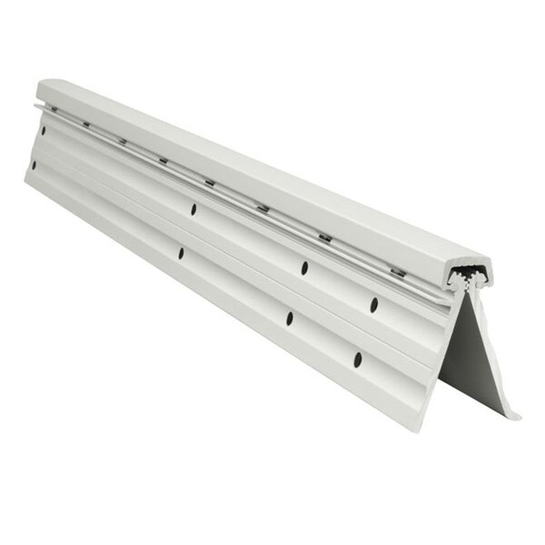 Perfectpatio 83 in. Full Mortise Heavy Duty Geared Continuous Hinge Short Leaf Flush, Clear Anodized Aluminum - PE2495258