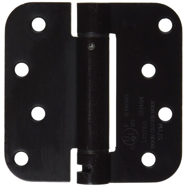 Patioplus 4 x 4 x 0.62 in. Spring Hinge Steel Oil Rubbed Bronze - PA590536