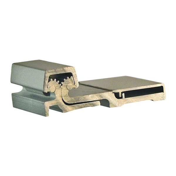 Pemko Piano Hinge, Bronze, Full Surface Mounting, 1 1/4 in Leaf W x 15/16 in Leaf H, Clear Anodized - CFS83
