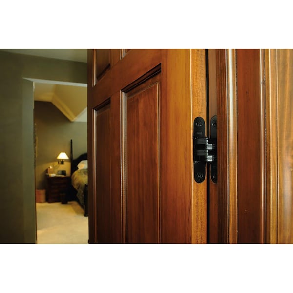 Richelieu 2 34inch 70 mm x 58inch 16 mm Full Mortise Concealed Hinge, Satin Chrome - 429208145