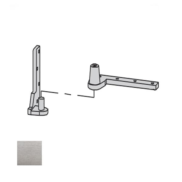 Dorma 3/4 Offset Hung Side Jamb Bottom Pivot, 626 Satin Chrome, Right Hand - 75320-626-RH