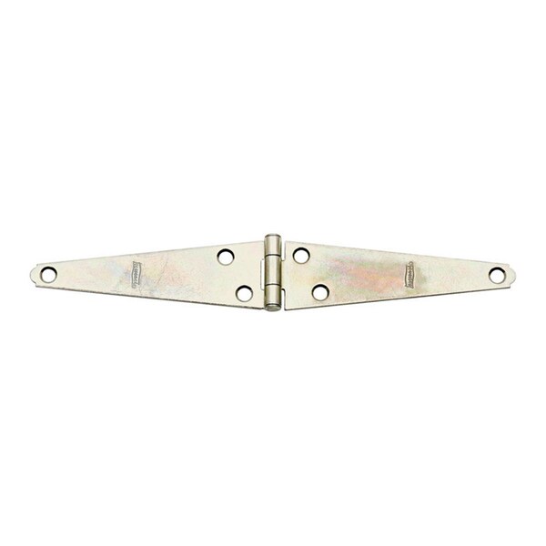 National Mfg Sales 5 in. Steel Light Strap Hinge, Zinc Plated, 2PK - 5702428