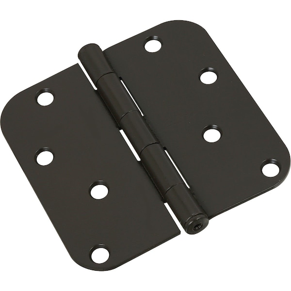 National 4 In. x 5/8 In. Radius Oil Rubbed Bronze Door Hinge - N830198