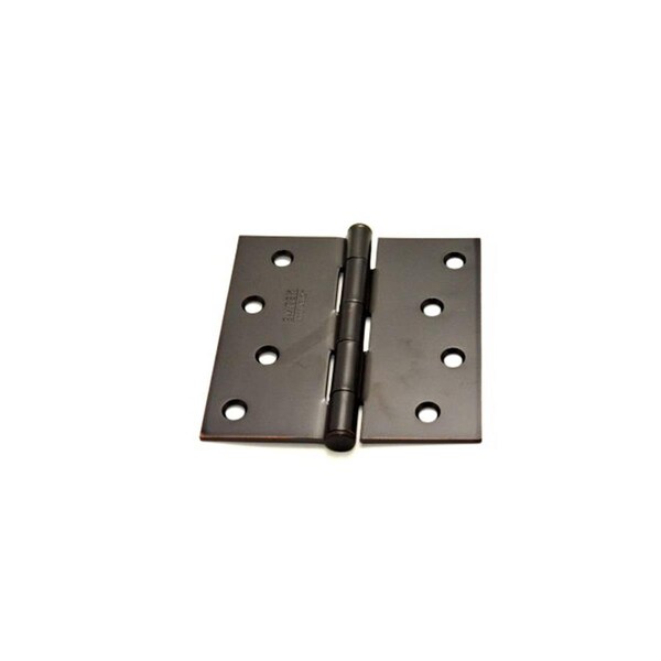 Patioplus 4 x 4 in. Square Steel Residential Duty Hinges, Oil Rubbed Bronze, Set of 2 - PA1634246
