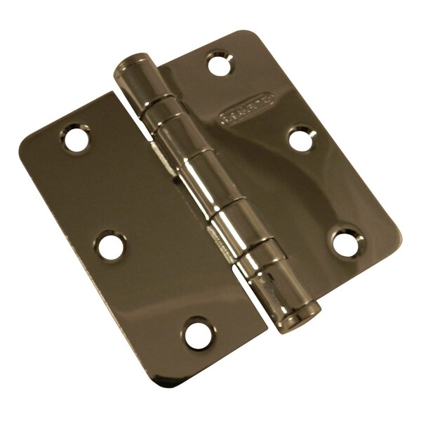 Richelieu 2Pack 3 12inch 89 mm Full Mortise Ball Bearing Butt Hinge, Polished Chrome - 42821CB