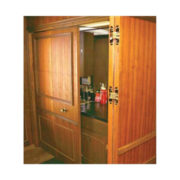 Richelieu 1inch 25 mm x 38inch 10 mm Full Mortise Concealed Hinge, Satin Chrome - 420100145