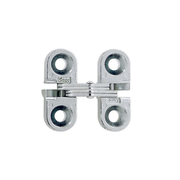 Richelieu 1inch 25 mm x 38inch 10 mm Full Mortise Concealed Hinge, Satin Chrome - 420100145