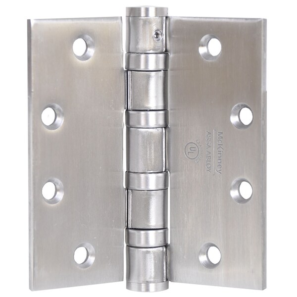 Mckinney Oil Bearing Butt Hinge, 4-1/2" x 4-1/2", US26D, QC12, Heavy - T4A3786 4-1/2X4-1/2 26D QC12
