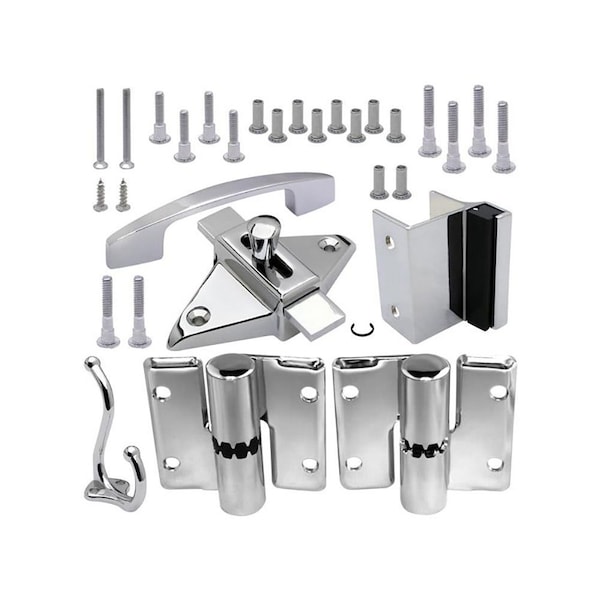 Richelieu Surface Hinge Hardware Kit for Outswing Door of 1inch 25 mm Thickness, Right - 202100140