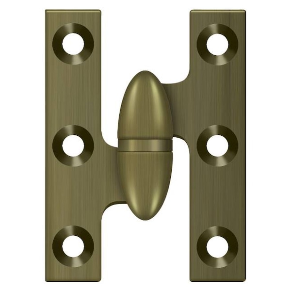 Deltana Antique Brass Door and Butt Hinge - OK2015U5-L