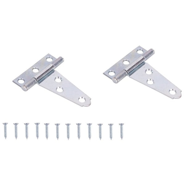 Prosource T-Hinge, Steel, Zinc, Fixed Pin, 180 deg Range of Motion, 16 Pair lb - LTH-Z02-C2PS