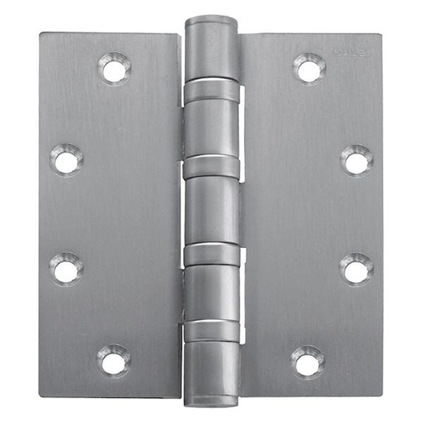 Best Door and Butt Hinge, Stainless Steel, Full Mortise Mounting, 1 1/2 in Leaf W x 3 1/2 in Leaf H - FBB199NRP 4 5X4  DOOR HINGE 32D  STS