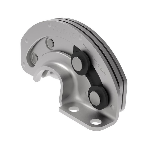 Southco Concealed Hinge, 180 Free-swinging Style, Stainless Steel, Passivated - R6-20-23
