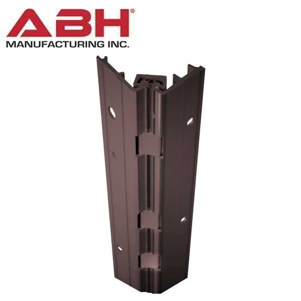Abh 83" A575HDD083 Full Surface Aluminum Continuous Geared Hinge, 1/16" Inset and Frame Portion - Dark B - ABH-A575-HD-D-083