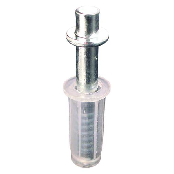 Primeline Tools Nylon Spring-Loaded Top Pivot with Steel Pin for Shower Door, 3/8 In., Silver (2 Pack) - MP6700